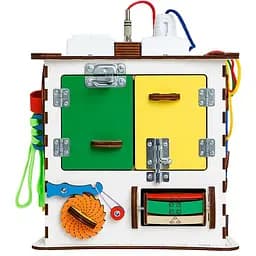 Бізикуб GoodPlay з підсвічуванням розвиваючий 25х25х25 см (K009)