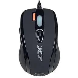 Мышь A4Tech X-710BK Oscar mouse Black, Optical, USB, 2000 dpi, Gaming X7, настройка режима DPI, кнопка тройного выстрела, программируемые кнопки