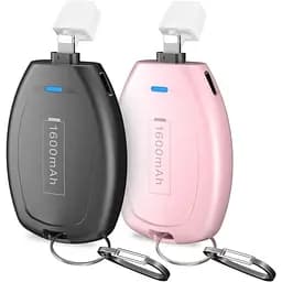 Портативний зарядний пристрій-брелок Huaeng Mini Power Emergency Pod для iPhone, 1600 мАг 2 шт.