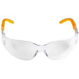 Окуляри DeWalt Protector прозорі полікарбонатні з м'якими гумовими накладками на дужках (DPG54-1D)