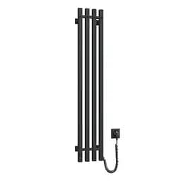 Електрична рушникосушка Navin Levante 210x1200 Sensor права, чорний муар 10-012033-4860, Чорний матовий, Праве, Електронний