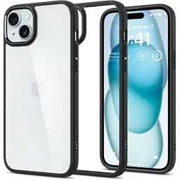 Прозорий чохол Spigen Ultra Hybrid Matte Black для iPhone 15 (ACS06799)