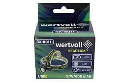 Ліхтар налобний акумуляторний Wertvoll 1LED x 1Вт x 3 режими Li-ion - мініатюра 5