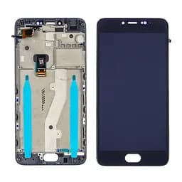 Дисплей для Meizu M3 Note model L681H с черным тачскрином и корпусной рамкой