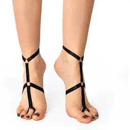 Чокер на 2 ніжки Art of Sex - Stelia, колір Чорний