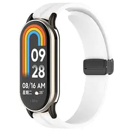 Ремешок Line Magnetic для Xiaomi Mi Band 9/8/10 Белый / White