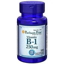 Тіамін гідрохлорид Puritan's Pride Vitamin B-1 250 mg, 100 таблеток