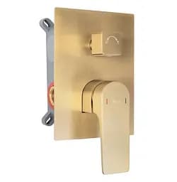Душова система Rea Moby brushed gold + BOX прихованого монтажу REA-P2403, Золотий - мініатюра 3