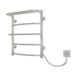 Электрический полотенцесушитель Kosser Каскад с полкой 600x500/5 ER ДКп01ER, Хром, Правое
