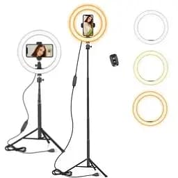 Кільцева лампа AIXPI L218 10 дюймів зі штативом 145 см