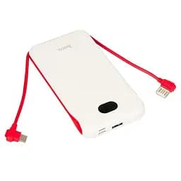 Портативна батарея Power Bank Hoco Borealis з вбудованим кабелем 10000mAh цифровий LED дисплей J71 - мініатюра 3