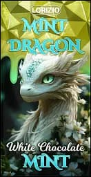 Шоколад Lorizio м'ятний білий "MINT DRAGON" 100 г