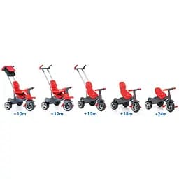 Триколісний велосипед Molto Trike Soft Control червоний - мініатюра 3