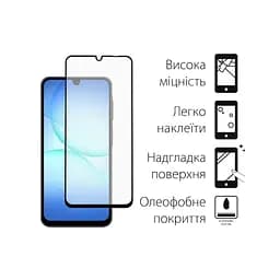 Скло захисне Dengos Full Glue Samsung Galaxy A17 Black (TGFG-407) - мініатюра 2