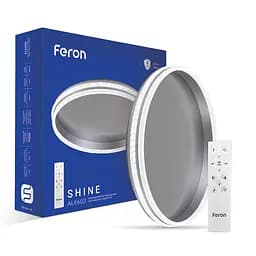 Светодиодная накладная люстра Feron AL6600 SHINE 70Вт серебро