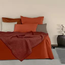 Плед-покривало Cosas Ruby Greek Waffle вафельний 160х230 см бордо (Blanket_29Ruby_GreekWaffle_160x230) - мініатюра 2