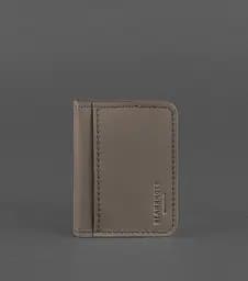 Кожаная обложка для ID-паспорта и водительского заседания 4.1 темно-бежевая с гербом