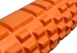 Масажний ролик EasyFit Grid Roller 45 см v.2.1 Помаранчевий - мініатюра 3
