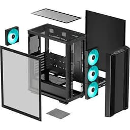 Корпус для ПК Deepcool CC560 V2 Black (R-CC560-BKGAA4-G-2) - мініатюра 10