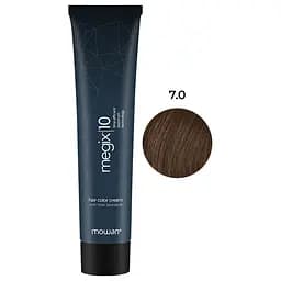 Профессиональная краска для волос с низким содержанием аммиака Megix10 Mowan 7.0 средний блонд 100 мл