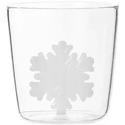 Новорічний стакан Olens 102-1177 із фігуркою всередині Сніжинка 360 мл прозорий