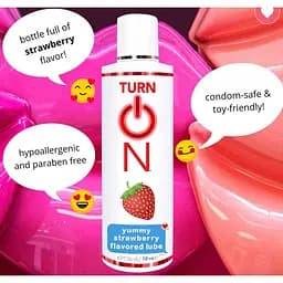 Їстівний лубрикант Wet Yummy Strawberry Flavored Lube 178 мл - мініатюра 4