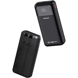 Універсальна мобільна батарея Dudao 20000mAh K15 Pro 22,5W PD USB-A,USB-C In/Out,with built-in USB-C/Lightning cables Black (6977196682430) - мініатюра 4