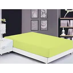 Простыня на резинке TAG Tekstil Sunny Lime 160х200х20 см 000163546
