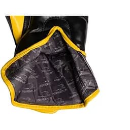 Рукавиці боксерські PowerPlay PP 3018 Black/Yellow - 16 унцій - мініатюра 4