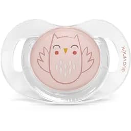 Пустушка Suavinex Bonhomia анатомічна 0-6 місяців рожева (307762)