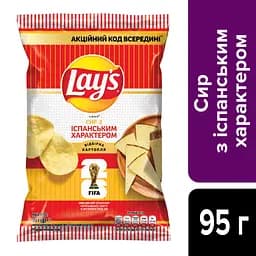 Чипси картопляні Lays зі смаком сиру (іспанський характер) 95 г - мініатюра 2