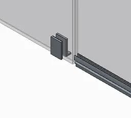Бічна стінка для кабіни Koer SR SW04-90x200-TR-01 прозоре скло Easy Clean 10 мм, хром KR5390, прозоре, хром - мініатюра 3