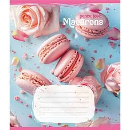 Тетрадь ученическая Макаруны 048-590197K-2 в клетку, 48 листов