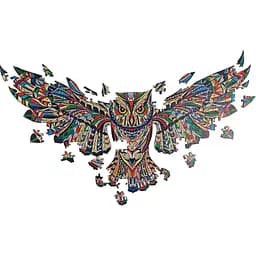 Деревянный пазл Brushme Витражная Сова 155 элементов