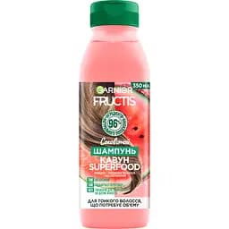 Шампунь Garnier Fructis Superfood Соковитий кавун для тонкого волосся, що потребує об'єму 350 мл