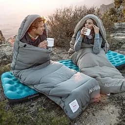 Спальник Naturehike M180 (NH20MSD02) +12°C - з капюшоном - правий - сірий - мініатюра 6