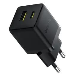 МЗП Baseus Palm Fast Charger Type-C+USB 30W с Cable Type-C to Type-C 60W 20V/3A 1m P1011160A113-01 Black - мініатюра 3
