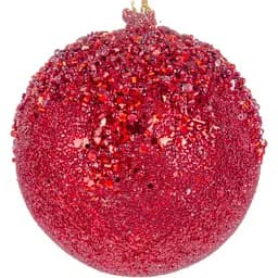 Елочное украшение Lefard Шар 9.5 см красное (66-066)