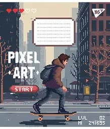 Набір зошитів Yes Pixel art А5 в лінійку 12 аркушів 25 шт. (767228) - мініатюра 2