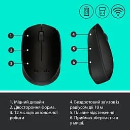 Комп'ютерна мишка Logitech M170 Grey (910-004642) - мініатюра 7