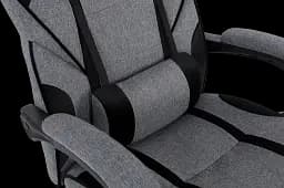 Геймерське крісло GT Racer сіре з чорним (X-2749-1 Fabric Gray/Black Suede) - мініатюра 7