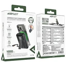 Портативний ЗП Power Bank Acefast M24 22.5W з Бездротовий зарядний пристрій 10000 mAh Metal gray - мініатюра 4