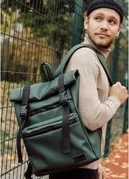 Чоловік рюкзак Sambag RollTop LTTm зелений 43 х 31 х 14 см (24238007m) - мініатюра 7