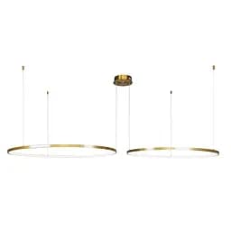 Люстра стельова LED Levistella 7529832-2B BRONZE LED (800+1000), 130W, діаметр 800/1000 мм, бронзовий метал, сучасний стиль - мініатюра 2