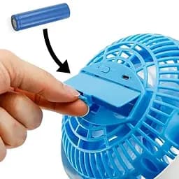 Акумуляторний міні-вентилятор з прищіпкою, USB, LY-582 - мініатюра 4