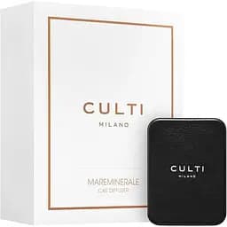 Ароматизатор Culti Milano Car Diffuser Pelle Nera C/Refill Tessuto Mareminerale 73X53 мм