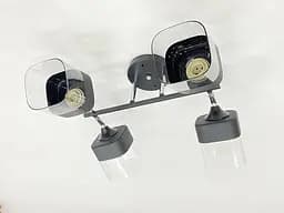 Потолочная Люстра на 4 плафона Valeso 91134/4 Черный+Хром