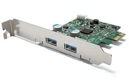 Контроллер PCI-E USB3.0 (2ext. Molex) Low Profil, NEC, RTL