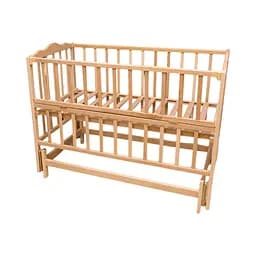 Ліжечко дитяче Анастасія-2 із шарнірно-підшипниковим механізмом і відкидною боковиною бук колір натуральний