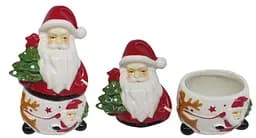 Банка кераміка для солодощів "Д.Мороз" 15*8см YJ-2006-3